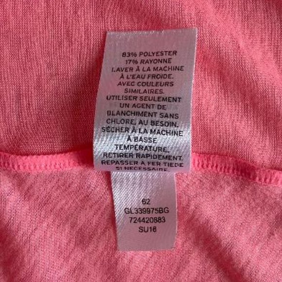 Zella Girl Pink Open Strappy Back Three-Quarter Sleeve Top - Picture 8 of 8